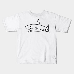 Stick figure shark Kids T-Shirt